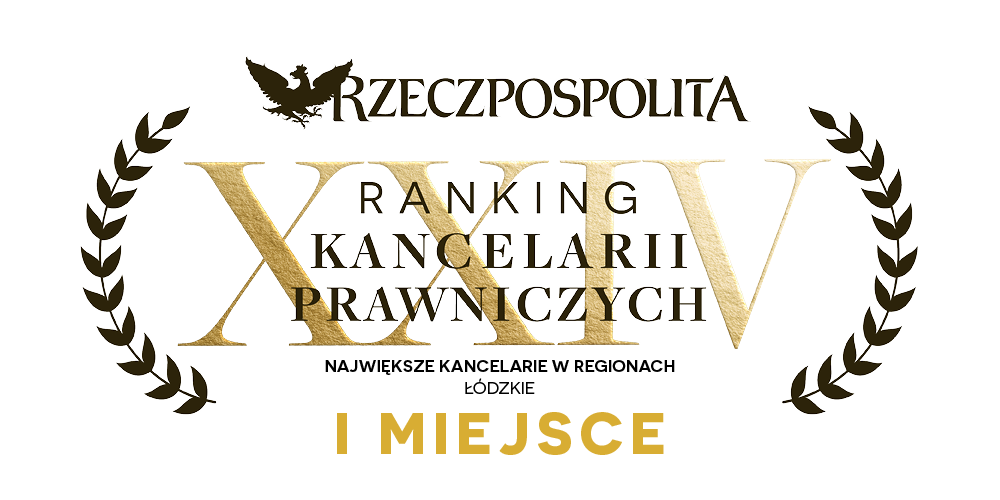 Ranking Kancelarii Prawniczych Rzeczpospolita 2026 – I miejsce, region łódzki